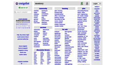 craigslist in monterey county|monterey craigslist org.